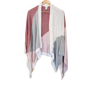 Lululemon Hatha Wrap O/S Quicksand Misty Pink Wht Heathered Grey 50993